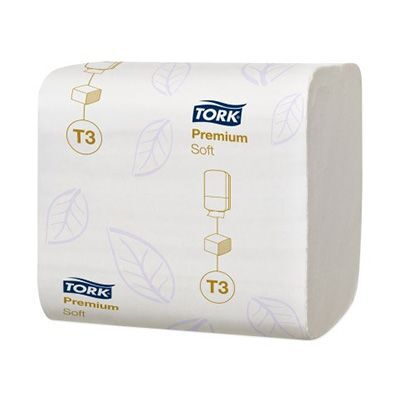 Tork Hârtie Igienică Soft Pliată Alb T3 – Hârtie Igienică Profesională pentru Grupuri Sanitare — SKU 114273