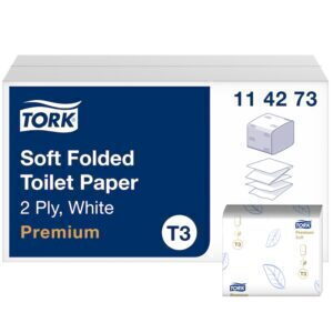 Tork Hârtie Igienică Soft Pliată Alb T3 – Hârtie Igienică Profesională pentru Grupuri Sanitare — SKU 114273