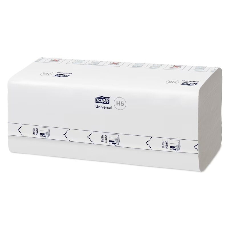 Prosoape pentru mâini din hârtie albă Tork PeakServe H5 – Consumabile igienă profesionale — SKU 100585